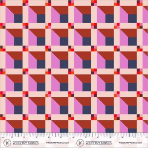 Windham Fabrics Annabel Wrigley Happy Place Window Blush