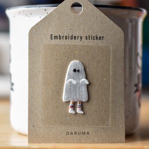 Daruma Nana Ghost Embroidery Sticker