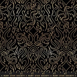 Ruby Star Society Sarah Watts FireGlow Scribe Metallic Black