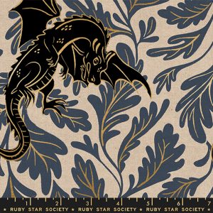 Ruby Star Society Sarah Watts FireGlow Dragon Lair Canvas Metallic Smoke