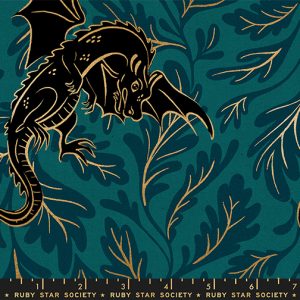 Ruby Star Society Sarah Watts FireGlow Dragon Lair Canvas Metallic Galaxy