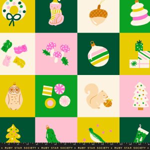 Ruby Star Society Kimberly Kight Merry Happy Panel Verdant