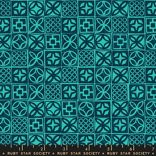 Ruby Star Society Collaborative Poolside Too Architectural Blocks Peacock