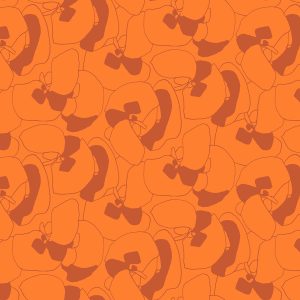Ruby Star Society Carolyn Friedlander Memento Canvas Seagrapes Orange