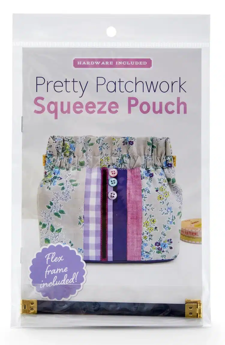 Zakka Workshop Pretty Patchwork Squeeze Pouch + Hardware Kit - Image 3