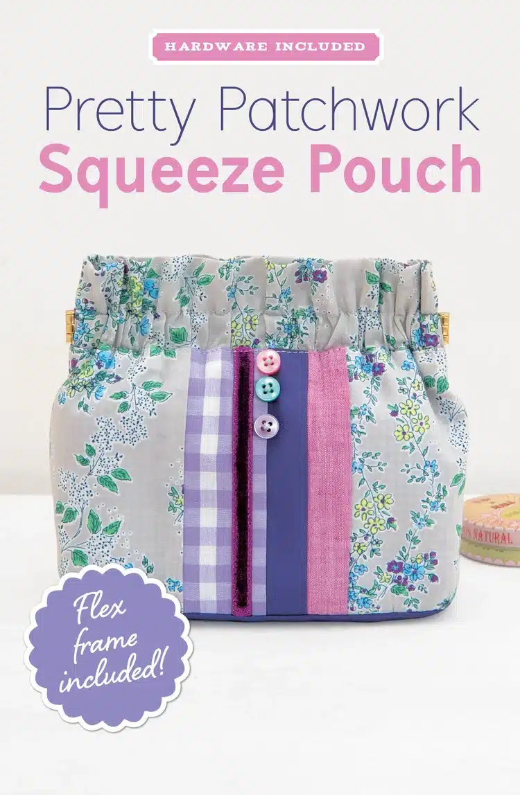 Zakka Workshop Pretty Patchwork Squeeze Pouch + Hardware Kit