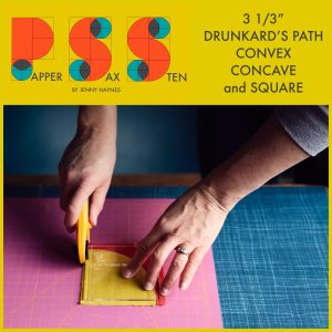 Papper, Sax, Sten 3-1/2" Drunkard's Path Acrylic Templates