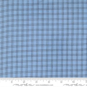 Moda Fabrics Janelle Kent Pieces to Treasure Summer Solstice Wovens Double Grid Black Waterfall