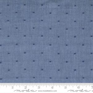 Moda Fabrics Janelle Kent Pieces to Treasure Summer Solstice Wovens Dots Nautical Blue