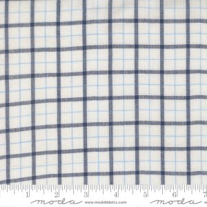 Moda Fabrics Janelle Kent Pieces to Treasure Summer Solstice Wovens Pane Plaid Nautical Blue