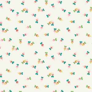 Cloud 9 Fabrics Kimberly Morgan Vine Ripened Radish Toss White