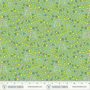Windham Fabrics Sally Kelly Sunshine Huckleberry Mint