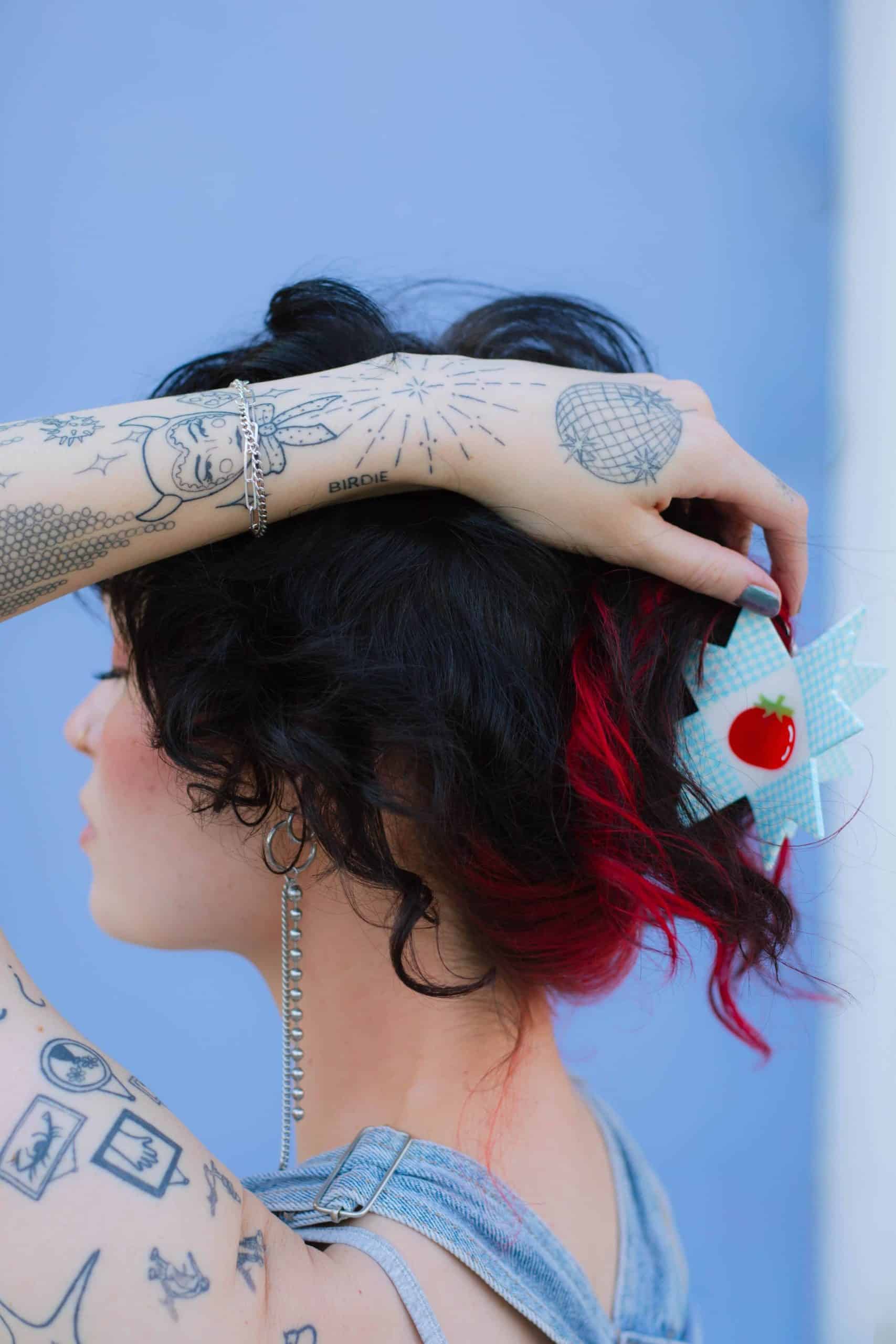The Peach Fuzz Tomato Quilt Hair Claw TPF x Chaos Magic Studio - Image 12
