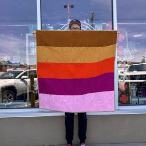 Sunset Stripe Quilt Donated by Marci Warren