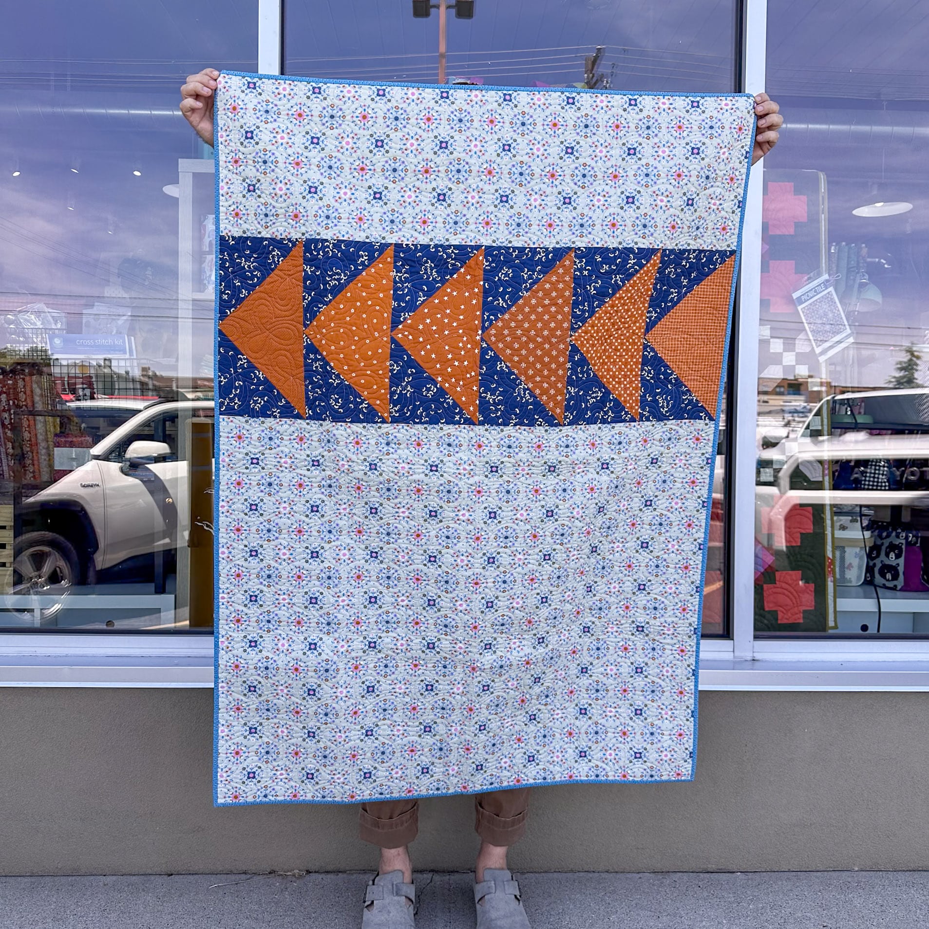Flying Geese Quilt Donated by Kate Balough