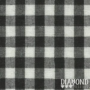 Diamond Textiles Picket Fence Gingham 1/4" Black