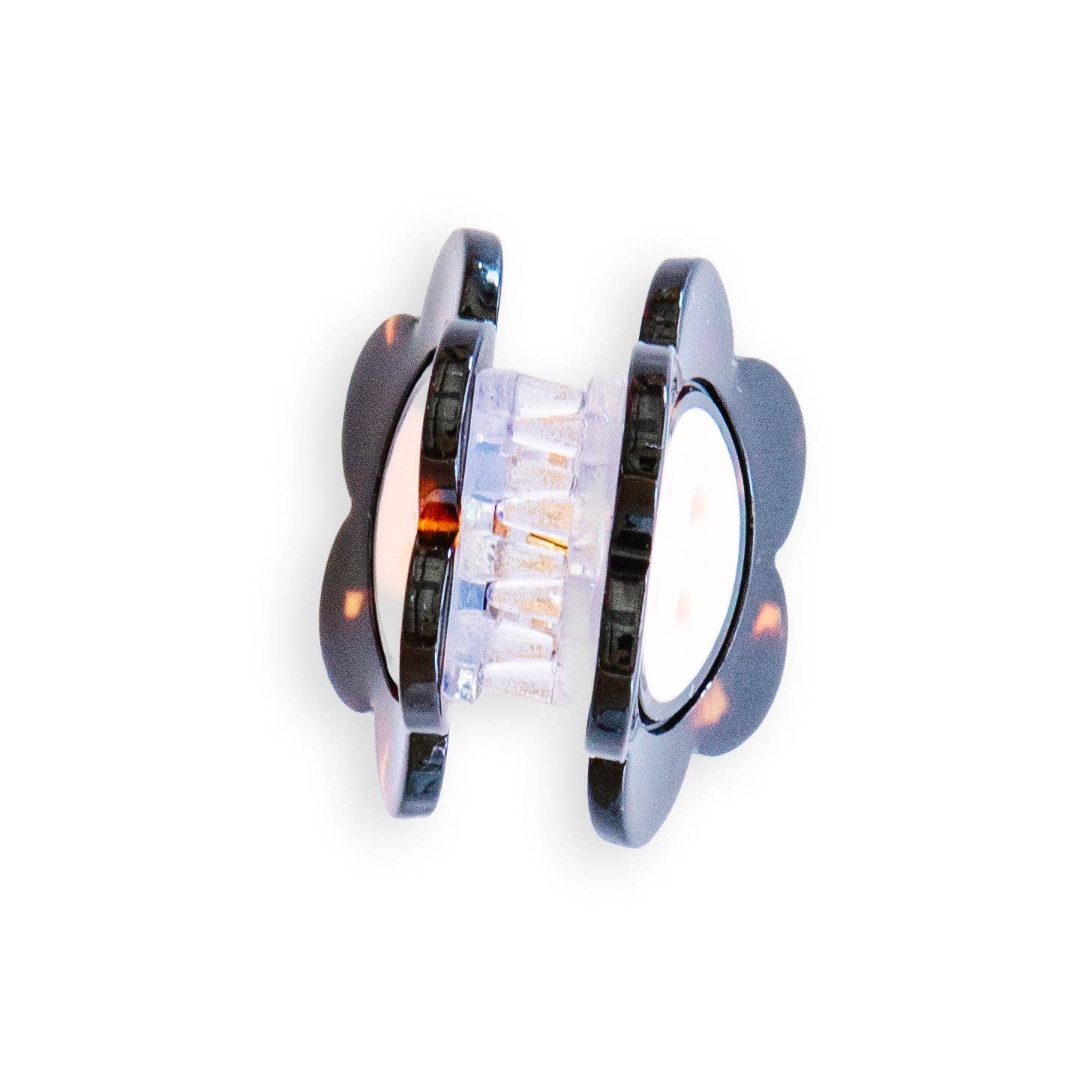 Sarah Hearts Daisy Button Tortoise Shell Mini Hair Claw Clip - Image 4