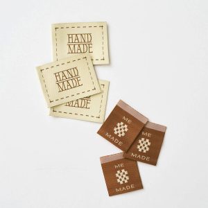 Matchy Matchy Handmade Stitched Frame Ginger Woven Garment Labels