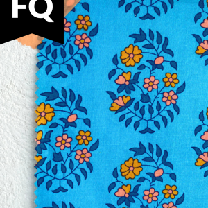 Petit Pan Shalin Cotton Poplin Turquoise Fat Quarter