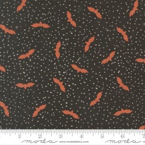 Moda Fabrics Elena Amo Purrs & Boos Bats Black Cat