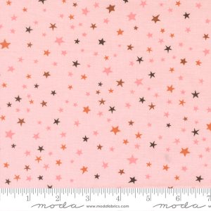 Moda Fabrics Elena Amo Purrs & Boos Stars Purrfect Pink