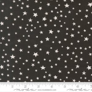 Moda Fabrics Elena Amo Purrs & Boos Stars Black Cat