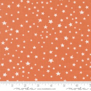 Moda Fabrics Elena Amo Purrs & Boos Stars Pumpkin