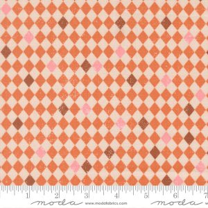 Moda Fabrics Elena Amo Purrs & Boos Harlequin Pumpkin