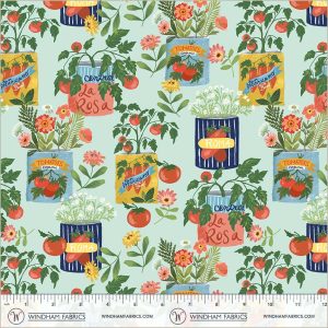 Windham Fabrics Jennifer Moore / Monaluna Villa Sol Tomato Tomahto Aqua