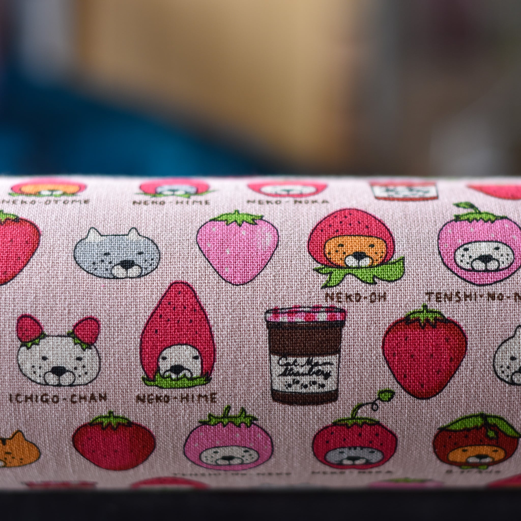 Kobayashi Purr-fect Preserves Cotton Canvas Pink - Image 2