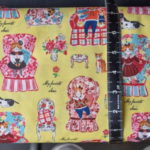 Yuwa Sobakasu Kids Animal Dolls on Chairs Yellow