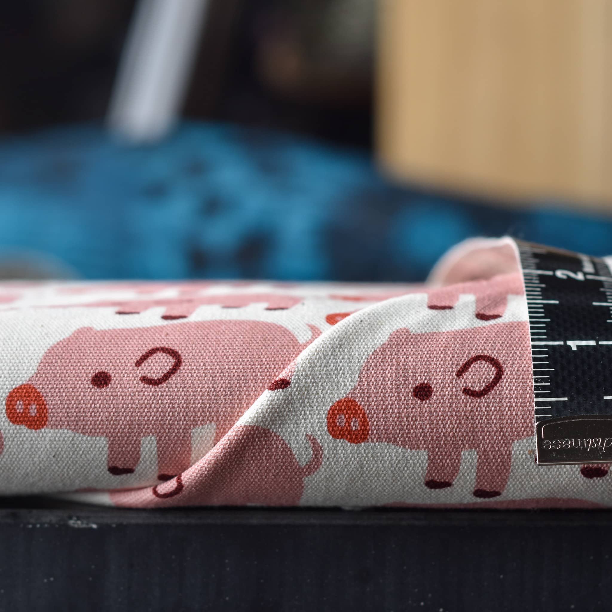 Sevenberry Simple Pig Oxford Cotton Cream - Image 2