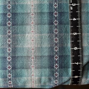 Daisy Stitch Yarn-Dyed Cotton Teal