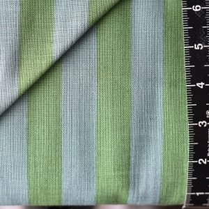 Sevenberry Cotton Slub Bold Stripe Green Sage