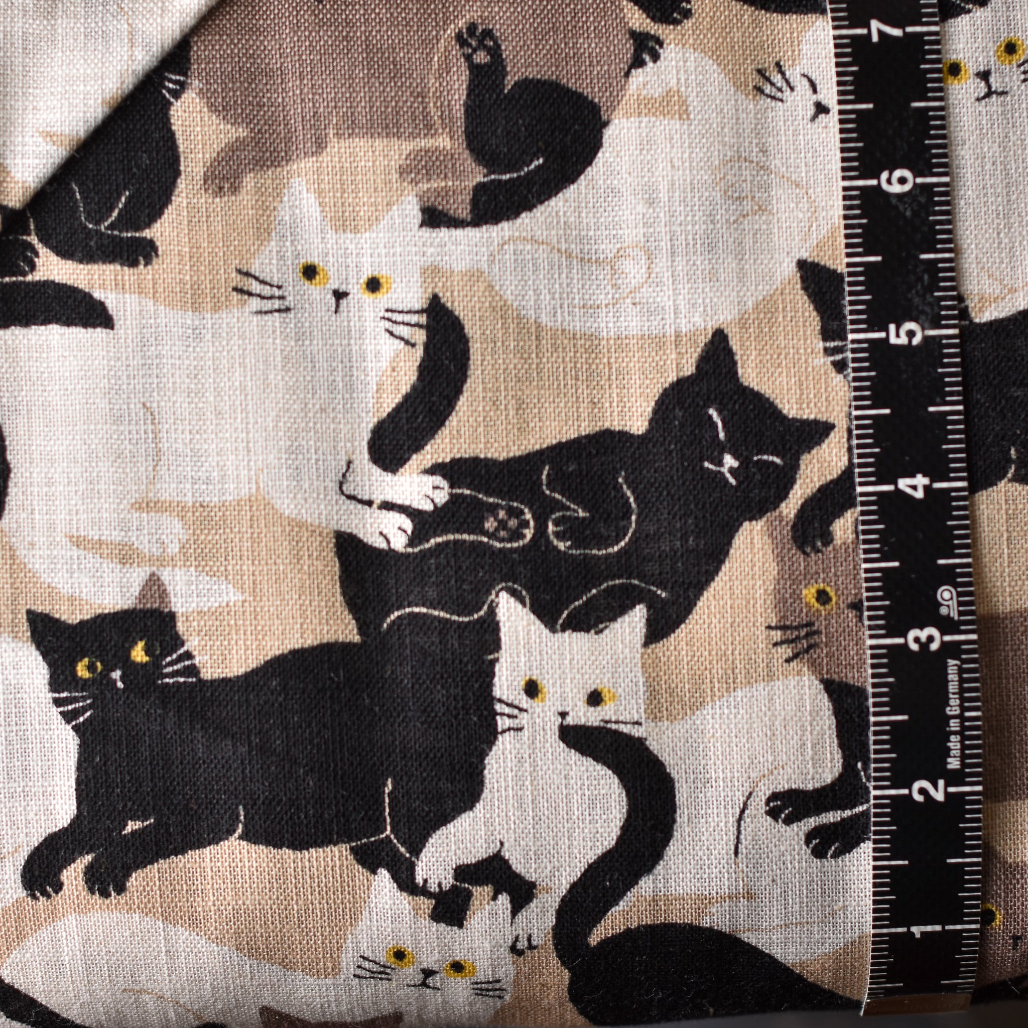 Sevenberry Lounge Cats Cotton Slub Natural