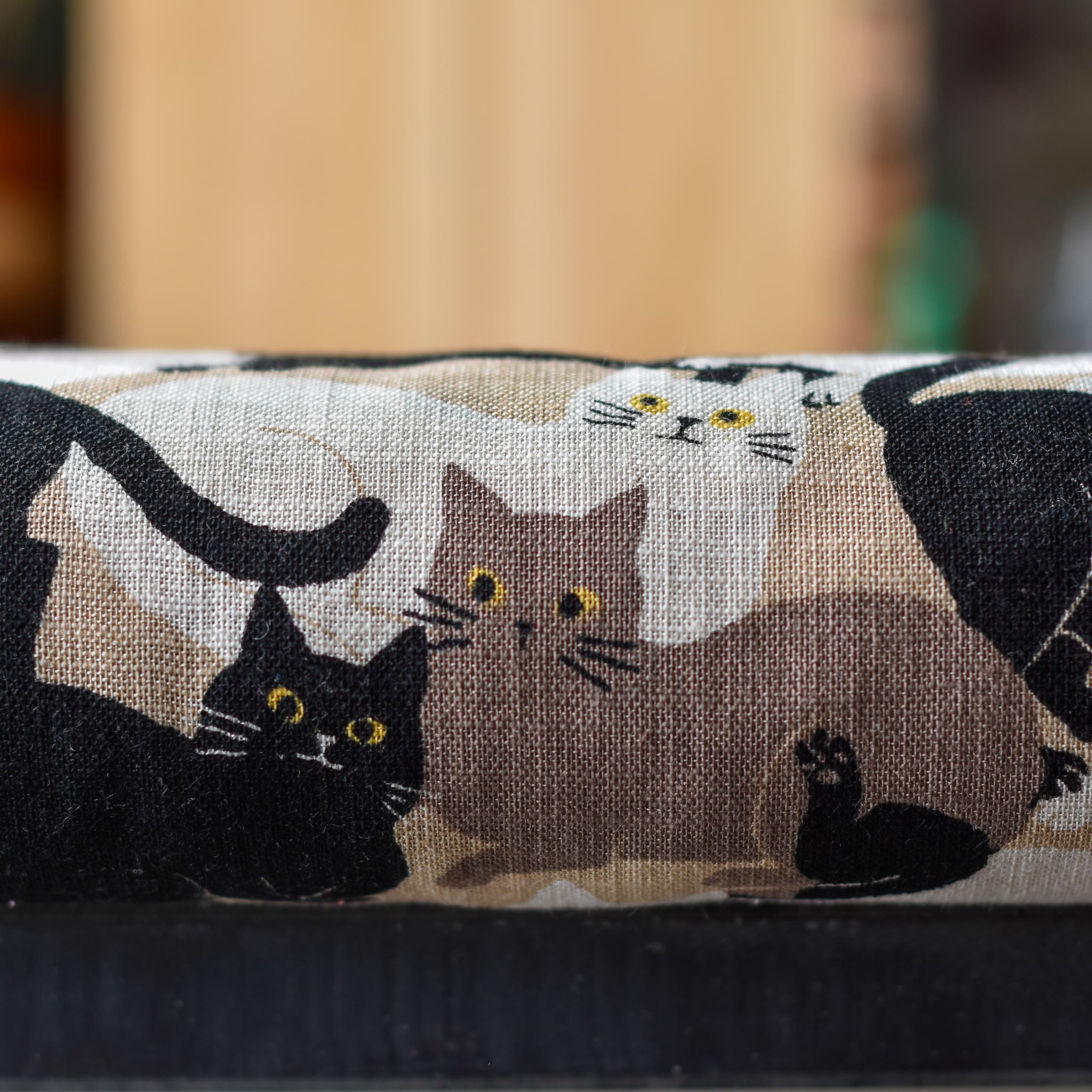 Sevenberry Lounge Cats Cotton Slub Natural - Image 2