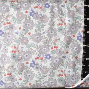 Kobayashi Flowers and Strawberries Lawn Soft White