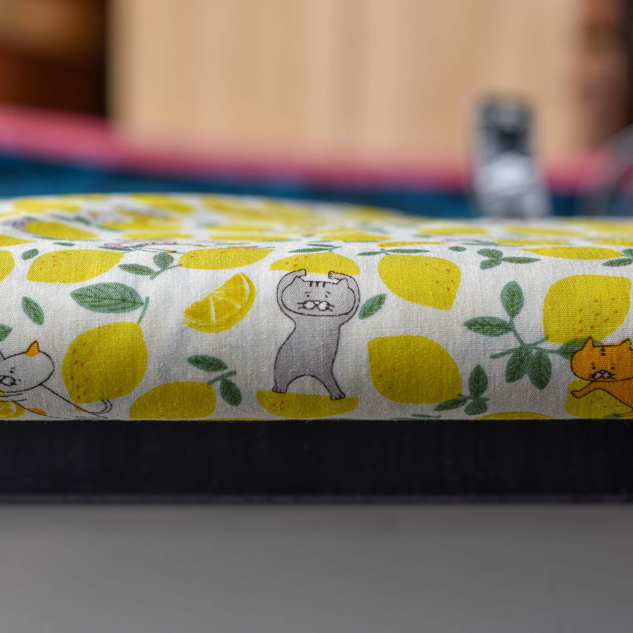 Kobayashi Lemons with Kawaii Cats Cotton Lawn - Image 2