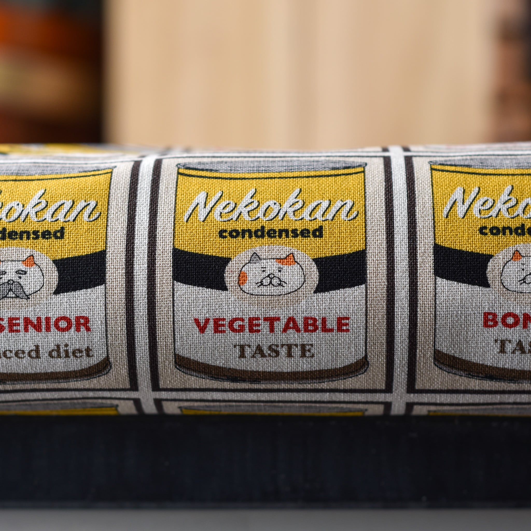 Kobayashi Nekokan Canned Cat Food Oxford Cotton Yellow - Image 2
