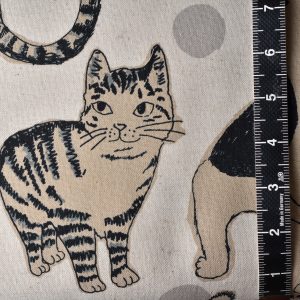 Kobayashi Big Cats Purr-fect Models Cotton Linen Natural