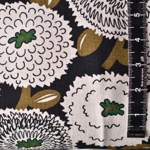 Kobayashi Large Chrysanthemum Cotton Linen Canvas