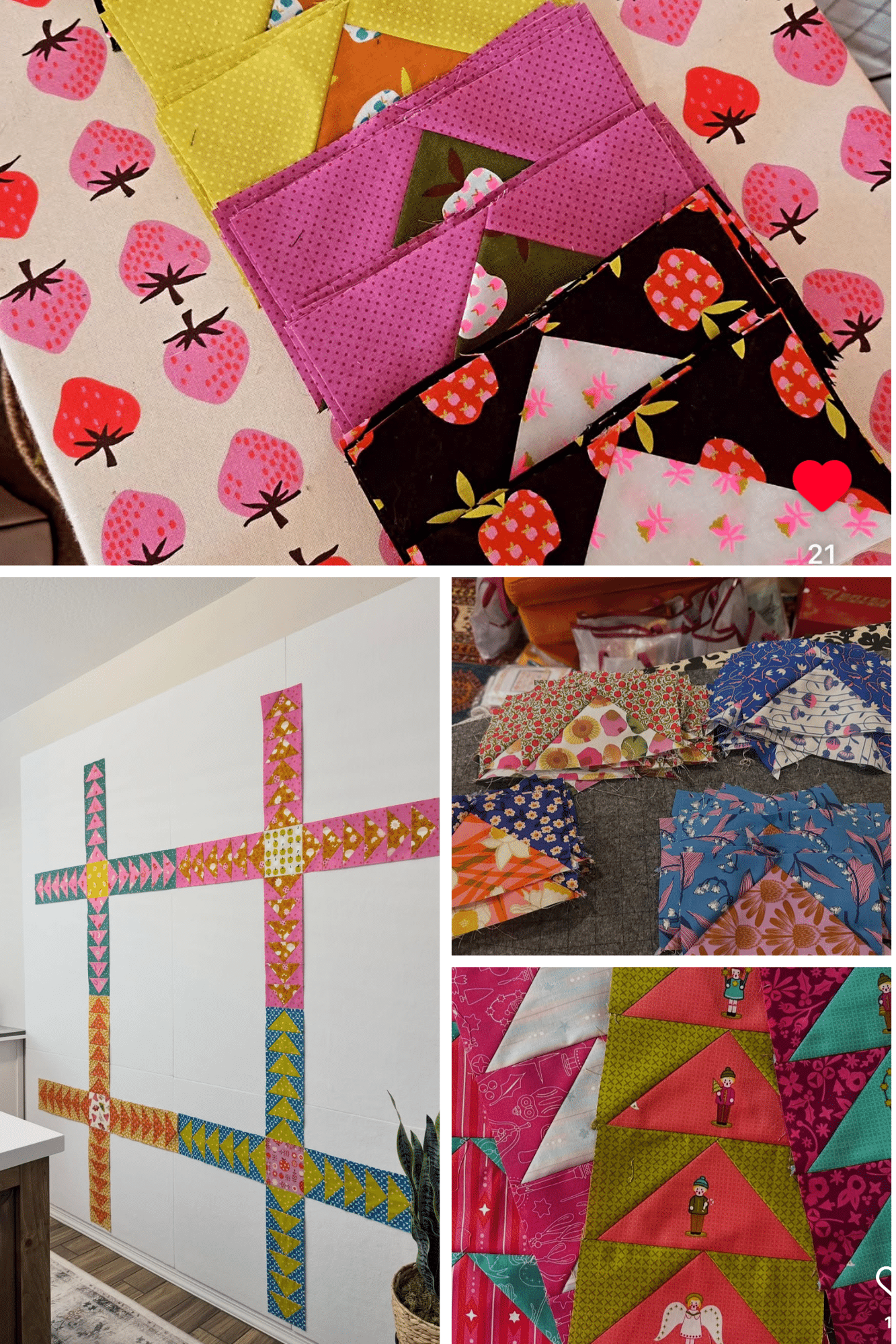 Butterdish Quilt Along Week 3 community flying geese β #butterdishSAL