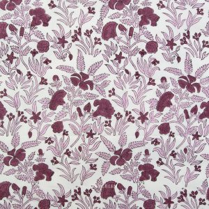 Fableism Indian Block Prints: Cottage Cozy Floral Purple
