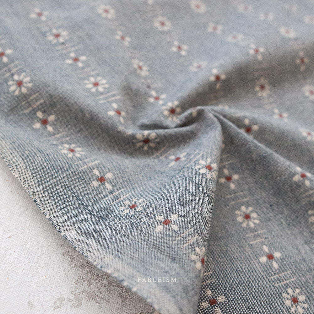 Fableism Forest Forage Daisies Denim - Image 2