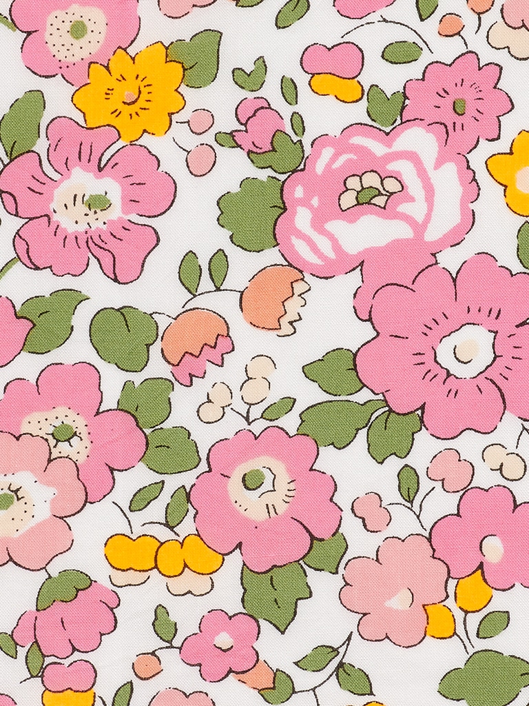 Liberty Fabrics Betsy Meadow Tana Lawn® Cotton Pink Light Neon