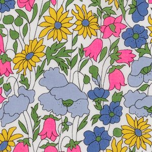 Liberty Fabrics Poppy and Daisy Tana Lawn® Cotton Multi Neon