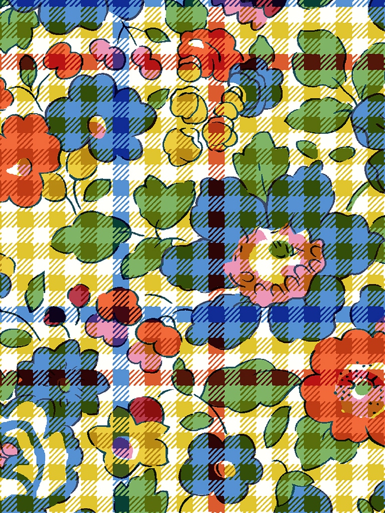 Liberty Fabrics Betsy Check Tana Lawn® Cotton Multi Bright