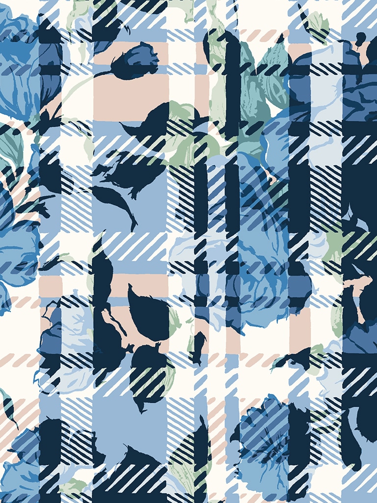 Liberty Fabrics Carline Rebel Tana Lawn® Cotton Blue