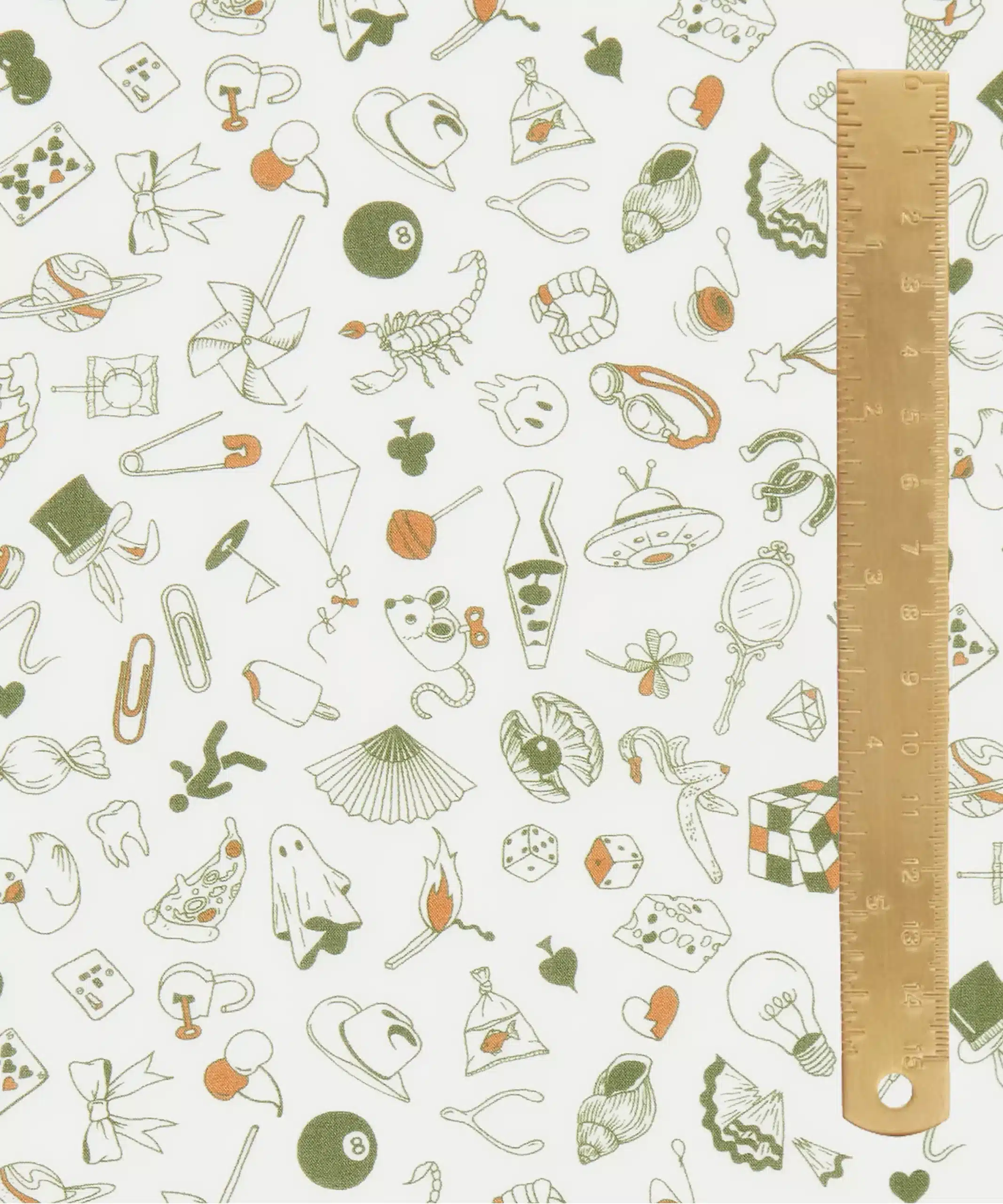 Liberty Fabrics Teddy Tarrant Tana Lawn® Cotton Olive - Image 3