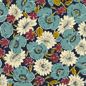 Liberty Fabrics Myria Tana Lawn® Cotton Navy